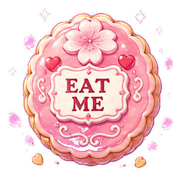 EAT ME 粉紅餅乾